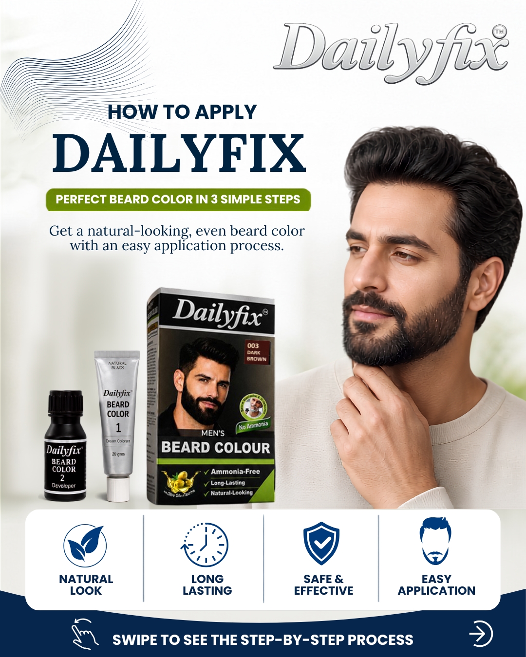 How to Apply Dailyfix Beard Colour Guide