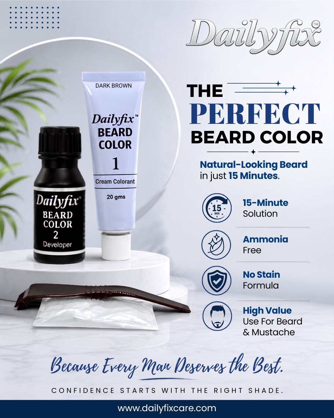 Dailyfix 003 Dark Brown Beard Colour