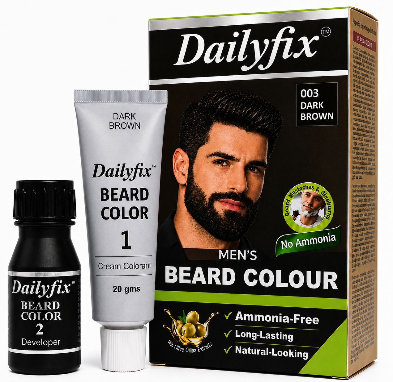 Dailyfix 003 Dark Brown Beard Colour for Men